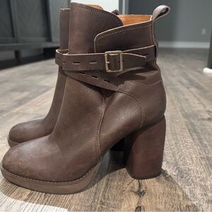 Lucky Brand Dark Brown Heeled Boots